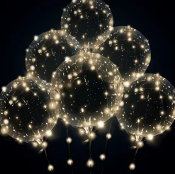 LED Balloner - 10 pak (varm hvid lys)