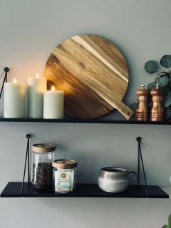 LED Bloklys / Mint – 3 stk Rustik lys