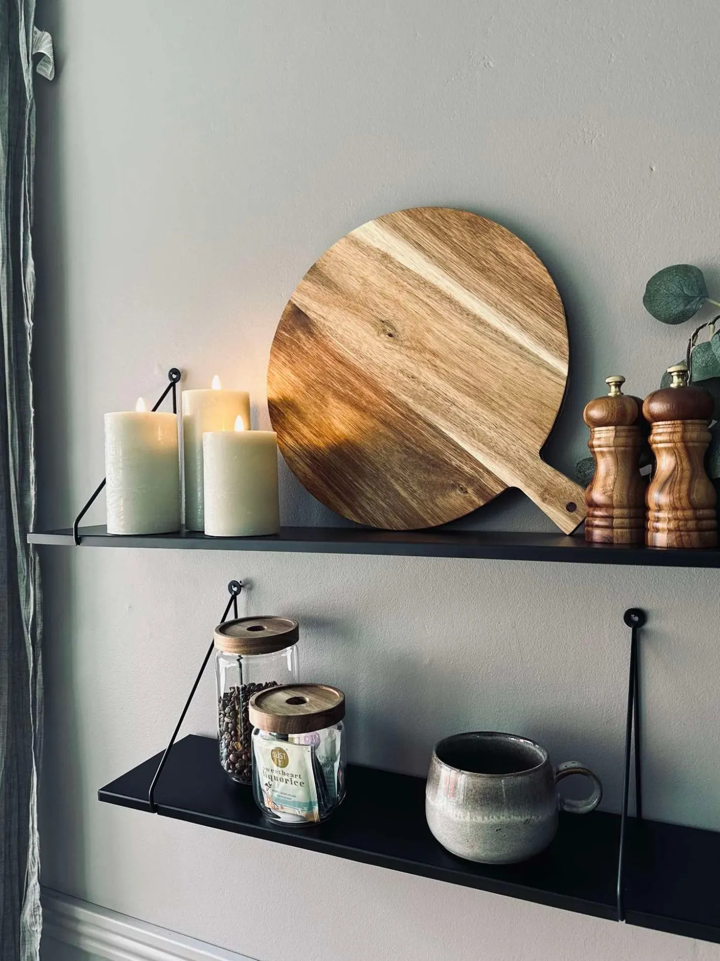 LED Bloklys / Mint – 3 stk Rustik lys