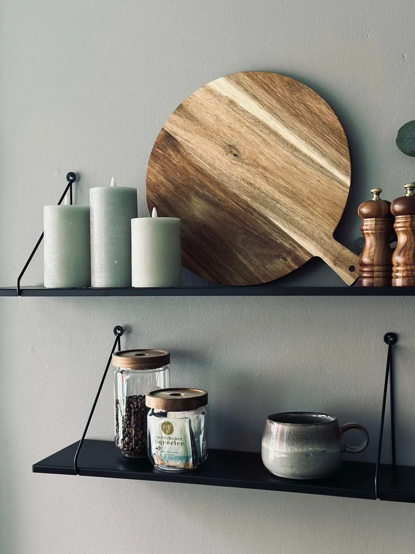 LED Bloklys / Mint – 3 stk Rustik lys