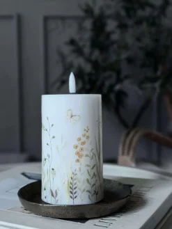 LED Bloklys Flower TWINKLE - 12,5cm