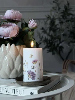 LED Bloklys Flower TWINKLE - 12,5cm