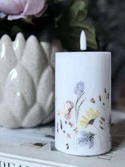 LED Bloklys Flower TWINKLE - 12,5cm