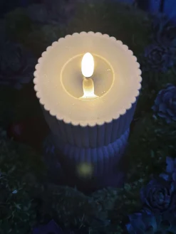 LED Bloklys Grå timeglas - Udendørs