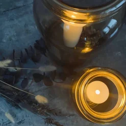 Led bloklys med flad top – H17.5cm