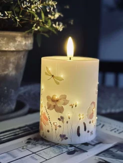 LED Bloklys Twinkle flora