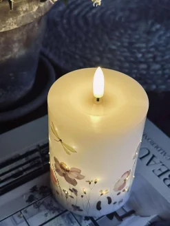 LED Bloklys Twinkle flora