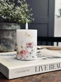 LED Bloklys Twinkle flora