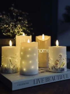 LED Bloklys Twinkle wild flora