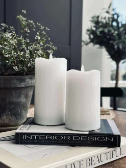 LED Bloklys White TWINKLE - 12,5cm