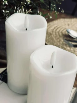 LED Bloklys White TWINKLE - 12,5cm