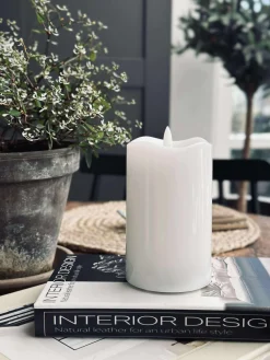 LED Bloklys White TWINKLE - 12,5cm