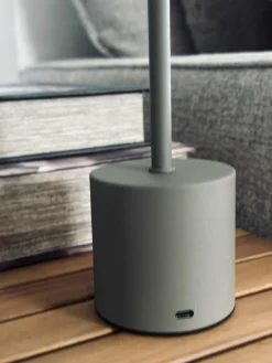 LED bordlampe KELLY Taupe - genopladelig