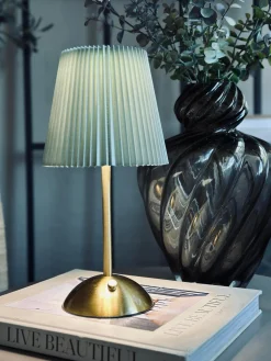 LED bordlampe Large Plisse´ - genopladelig