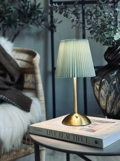 LED bordlampe Large Plisse´ - genopladelig