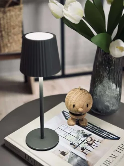 LED bordlampe MILLA Taupe - genopladelig