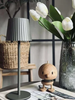 LED bordlampe MILLA Taupe - genopladelig