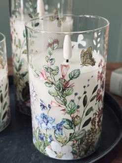 LED FLORA Cylinder – Sæt med 3 stk og fjernbetjening