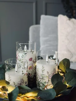 LED FLORA Cylinder – Sæt med 3 stk og fjernbetjening