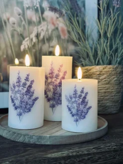 LED FLORA Lavendel – Sæt med 3 stk og fjernbetjening