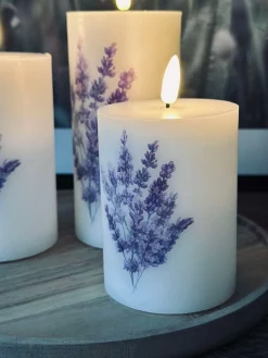 LED FLORA Lavendel – Sæt med 3 stk og fjernbetjening