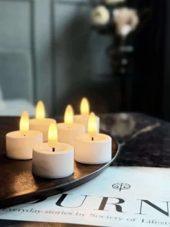 LED fyrfadslys 8 stk + Fjernbetjening med timer