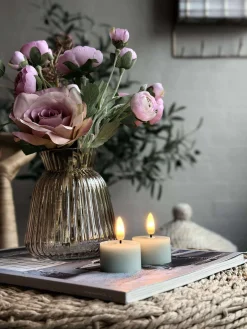 LED Fyrfadslys 2 stk - Mint voks