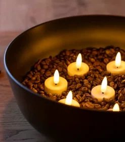 LED fyrfadslys Voks 4 stk