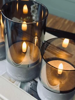 LED GREY Cylinder Sæt med 3 stk - Godkendt til Inde