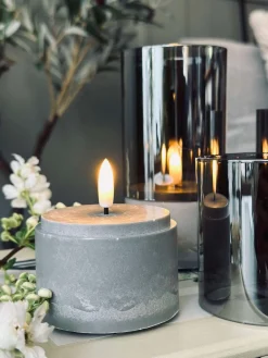 LED GREY Cylinder Sæt med 3 stk - Godkendt til Inde