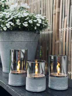 LED GREY Cylinder Sæt med 3 stk - Godkendt til Inde