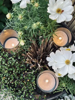 LED GREY Cylinder Sæt med 3 stk - Godkendt til Inde