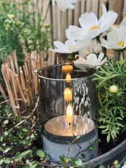 LED GREY Cylinder Sæt med 3 stk - Godkendt til Inde