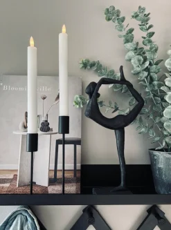 LED Kronelys 2 stk Hvid - 22cm