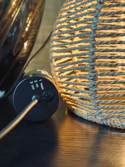 LED lampe til batterier m. Timerfunktion