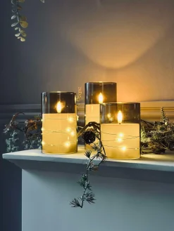 LED Lys ALMA 3 stk m. fjernbetjening