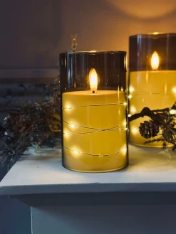 LED Lys ALMA 3 stk m. fjernbetjening