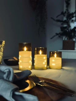 LED Lys ALMA 3 stk m. fjernbetjening