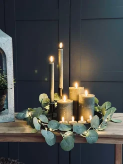 LED Lys pakke med 9 LED lys - grå/grøn