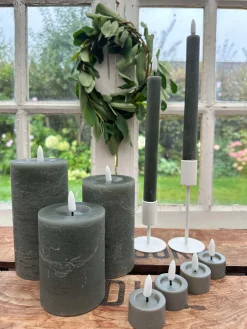 LED Lys pakke med 9 LED lys - grå/grøn