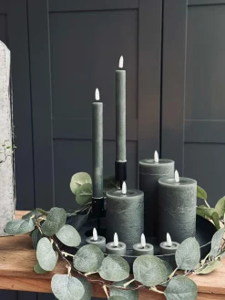 LED Lys pakke med 9 LED lys - grå/grøn