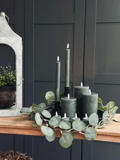 LED Lys pakke med 9 LED lys - grå/grøn