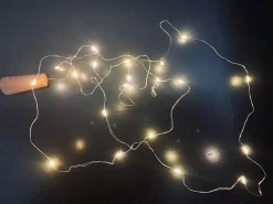 LED Lyskæde med prop (75 cm)