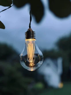 LED Lyskæde med solceller - Udendørs med 10 pære