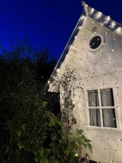 Led Lysnet med 480 lys - Godkendt til inde og ude med Timer