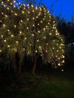 Led Lysnet med 480 lys - Godkendt til inde og ude med Timer