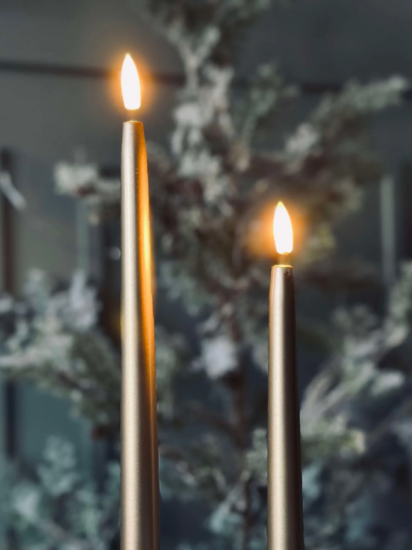 LED Stagelys 2 stk - Guld 27cm