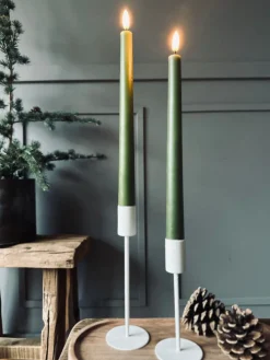 LED Stagelys 2 stk - Oliven 28cm