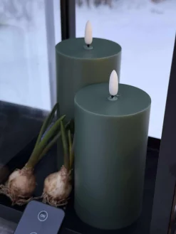 LED Udendørs Bloklys - Sæt af 3 stk - Grøn