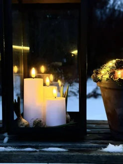 LED Udendørs Bloklys Sæt af 3 stk - Hvid